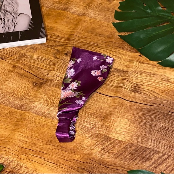 Women satin silk headband floral Japanese pattern New - Picture 7 of 11